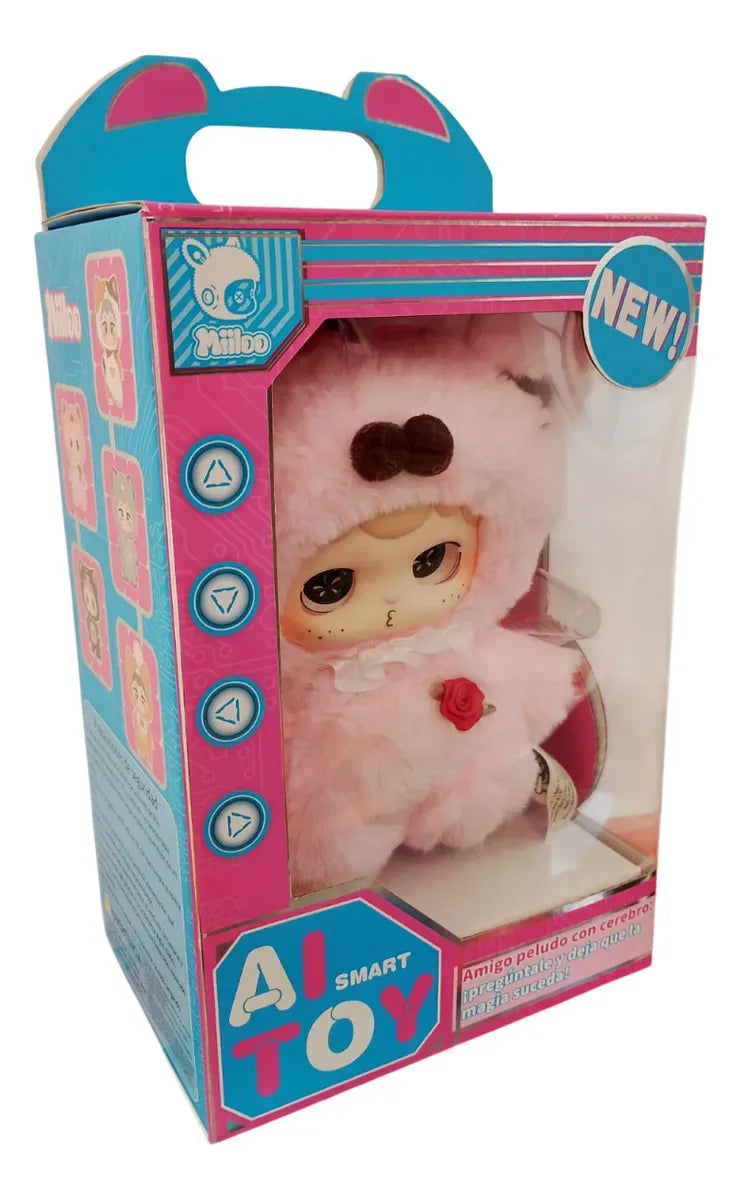 Miiloo Muñeca Peluche Inteligencia Artificial Rosa 0035