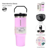 Skora Vaso termico rosa con pico de 900ml 37197