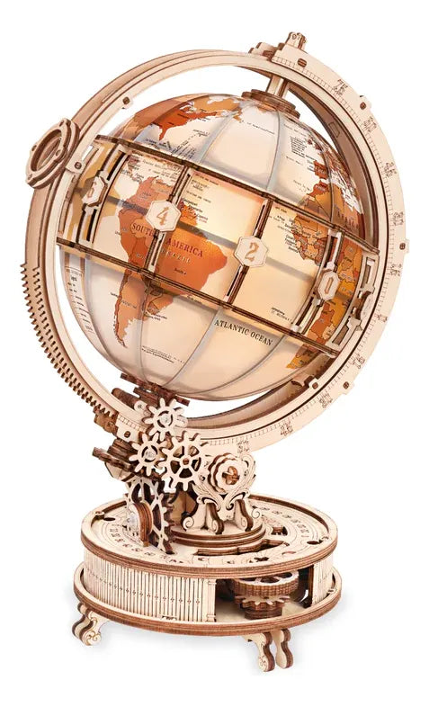 Robotime Puzzle 3d Globo Terráqueo Luminoso Rokr St003d