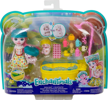 Muñeca Enchantimals Set De Juego Hora Del Baño Gjx35 Mattel
