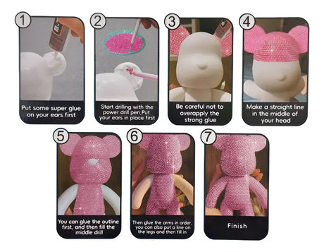 Oso Diamond Cute Doll Diy 25cm 7184 (a930a)