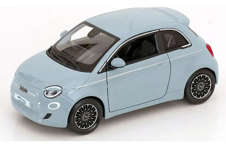 Bburago 1:24 Fiat 500 E 2023 Blanco/Azul Metalizado 18-21110
