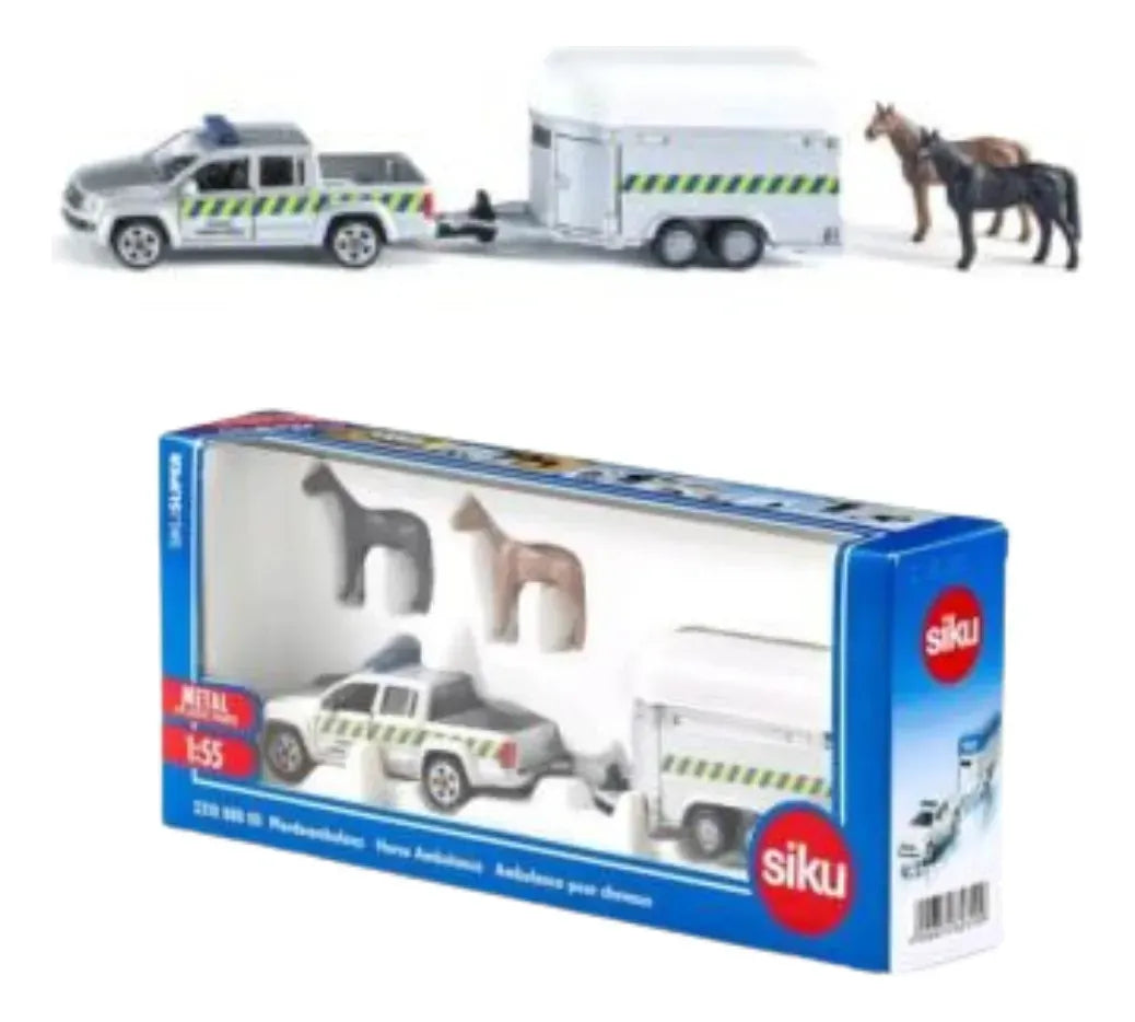 Siku Camioneta de policia con caballos SI2310