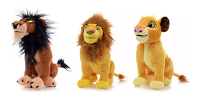El Rey Leon Combo Peluches 40cm Mufasa Simba Scar Exclusivo
