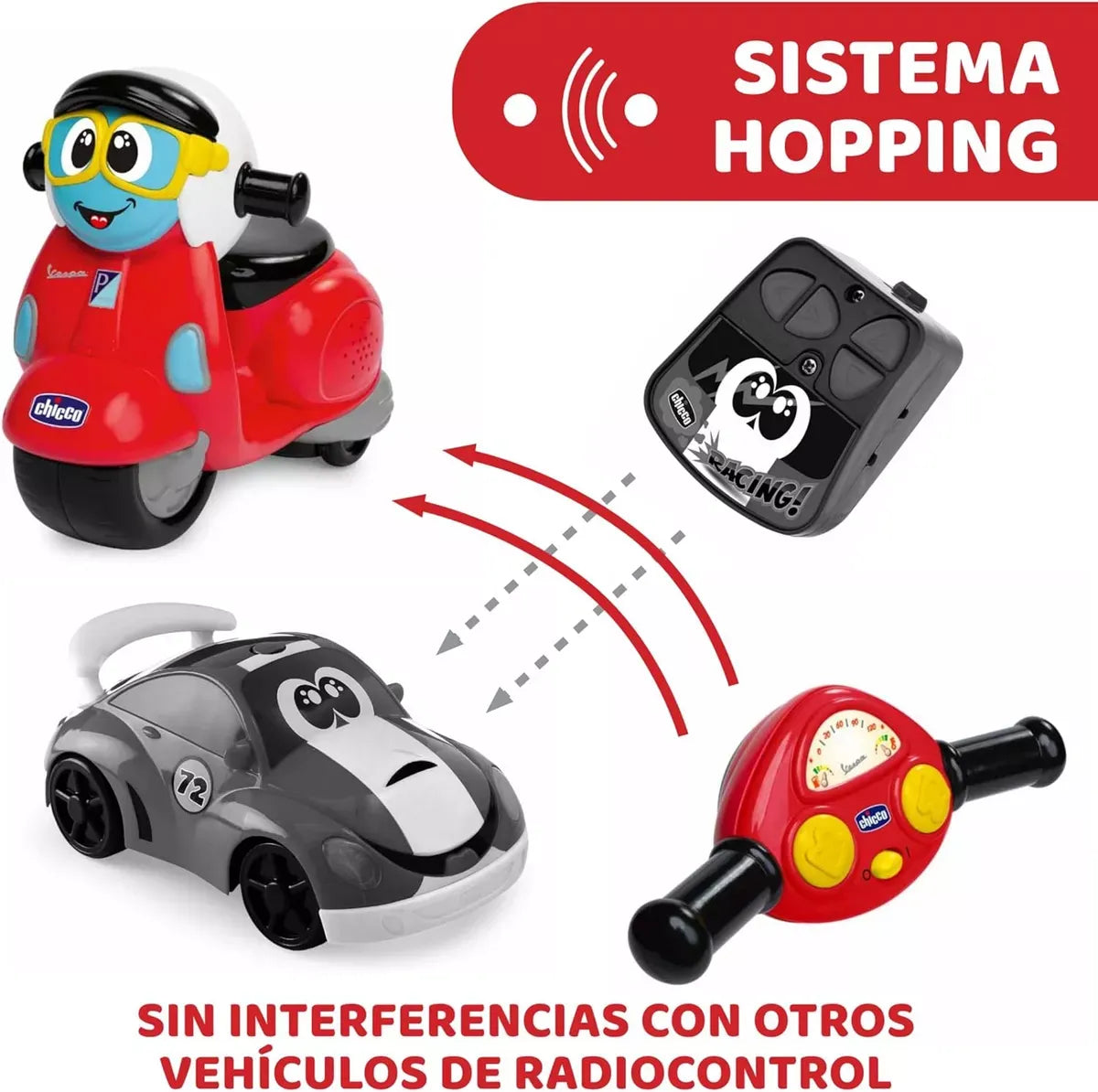 Chicco Moto Vespa Primavera R/c Con Sonido 100930