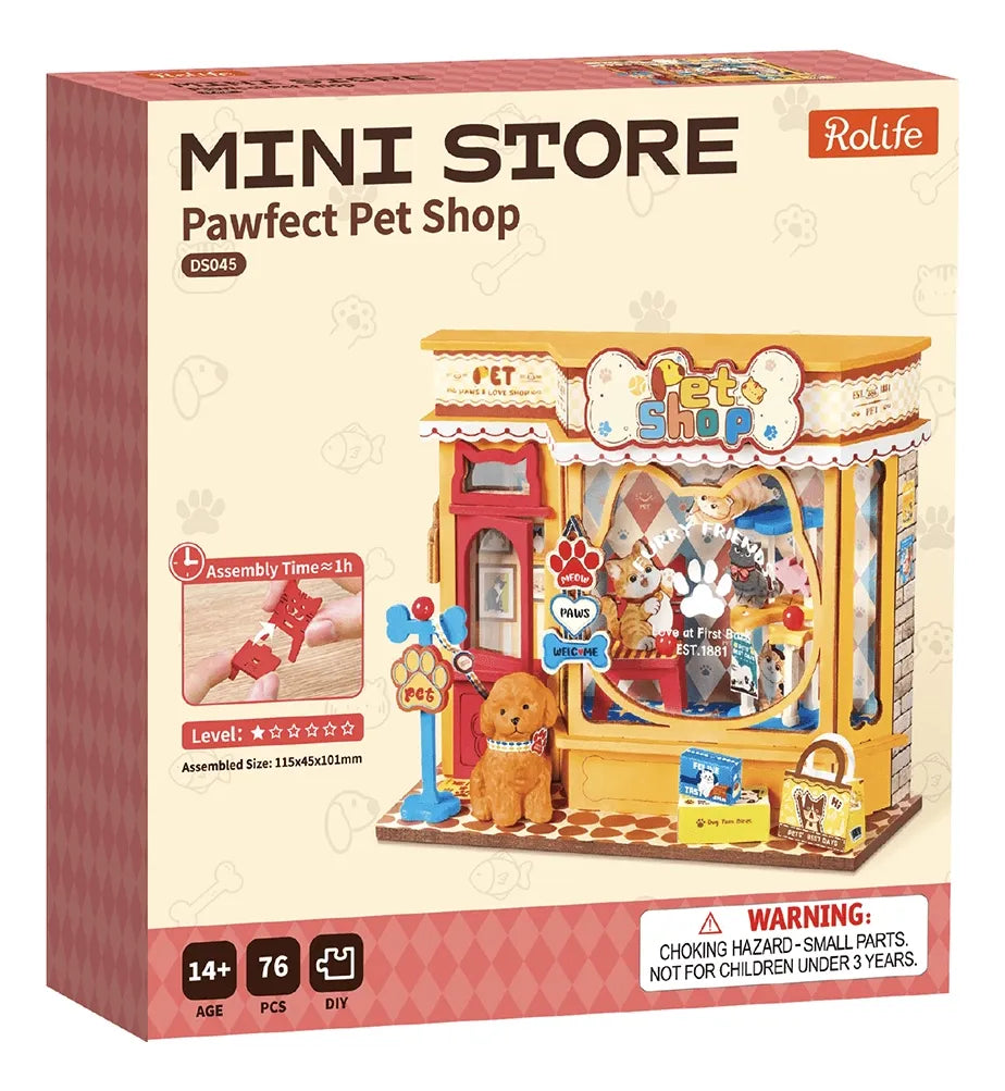 Robotime Rolife Pawfect Pet Shop DS045