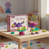 Bloques Softs De Goma Blanda 20 pcs Rosa 2181294