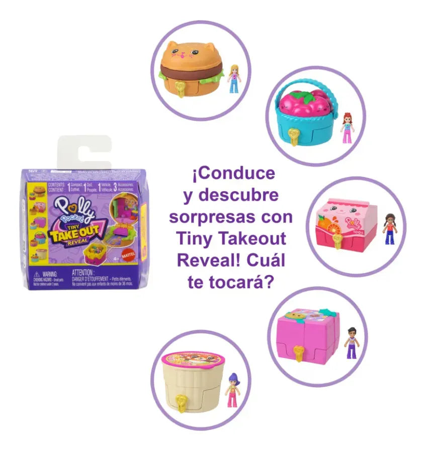 Polly Pocket Mini Mundo Comida Rapida Sorpresa JCR44