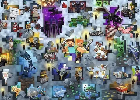 Ravensburger Puzzle 1000 Pzs Minecraft Mobs 12000422