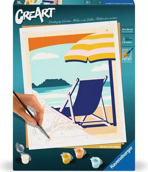 Ravensburger CreArt Pinta Por Numeros Tiempo De Relax 23897