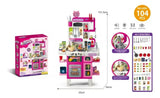 Cocina Moderna Interactiva Luz Agua Y Sonido 95pcs 2885368