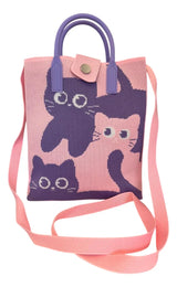 Bandolera Mini Tote Con Manijas Y Correa 18x22cm Sl2302 Shine