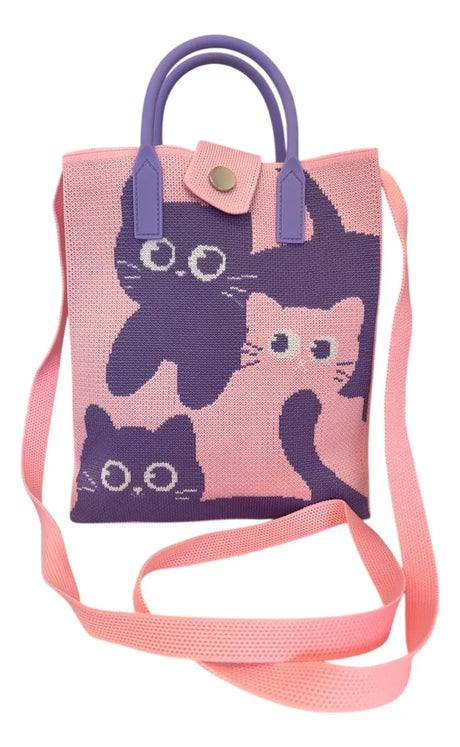 Bandolera Mini Tote Con Manijas Y Correa 18x22cm Sl2302 Shine