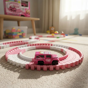Pista con Coche Rosa para Niñas 51pzs 3067826