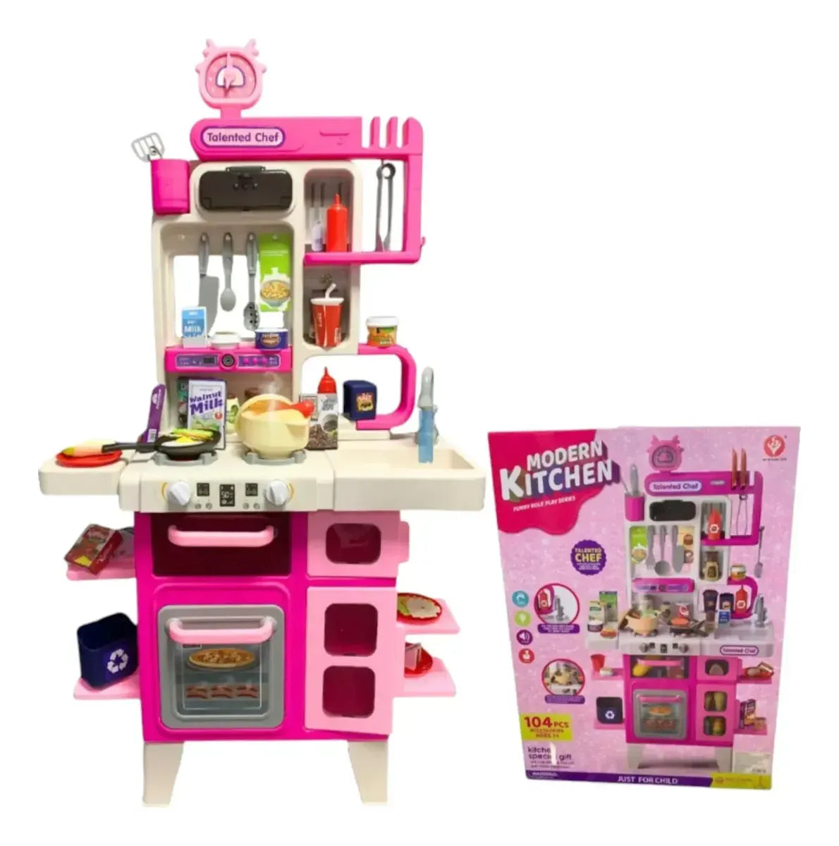 Cocina Moderna Interactiva Luz Agua Y Sonido 95pcs 2885368