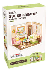 Robotime Rolife Puzzle 3d Holiday Tea Time Dw023