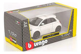 Bburago 1:24 Fiat 500 E 2023 Blanco/Azul Metalizado 18-21110