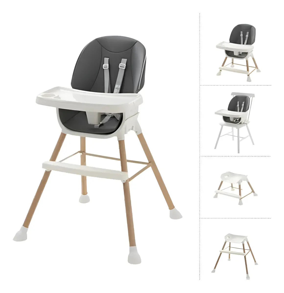 Duck Baby Silla De Comer Alta Gris TB050525-GRIS