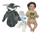 Muñeca Newborn 55 cm con Cabello y Accesorios S43534