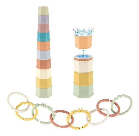 Baby Favorite Set educacional Balde de encastres con formas y torre ZY1516719