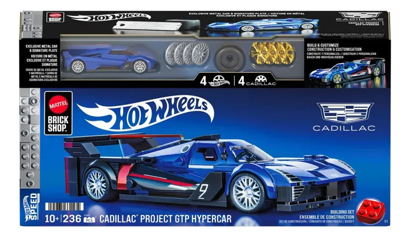 Hot Wheels Bloques de construccion Speed Cadillac 236 Pcs JFR89