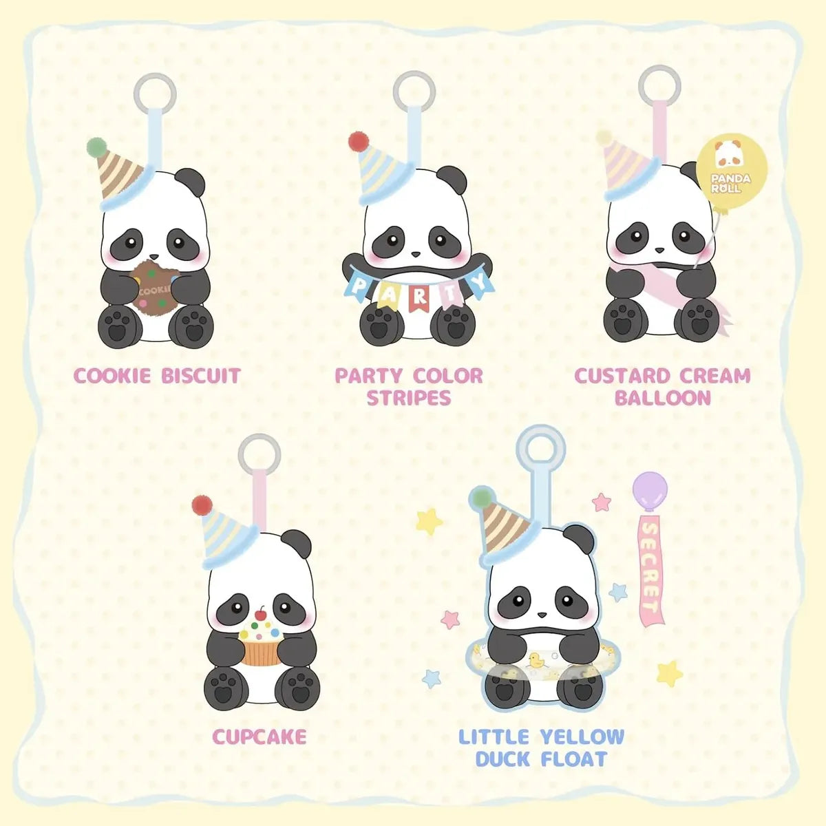 52toys Panda Roll Mini Peluche Party Plush Blind Box S78869