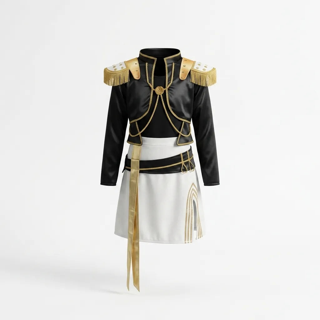 Disfraz Guerrera Golden Pollera T3 KP1016