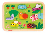 Janod Chunky Rompecabeza Puzzle Del Jardin 7 Piezas J07120