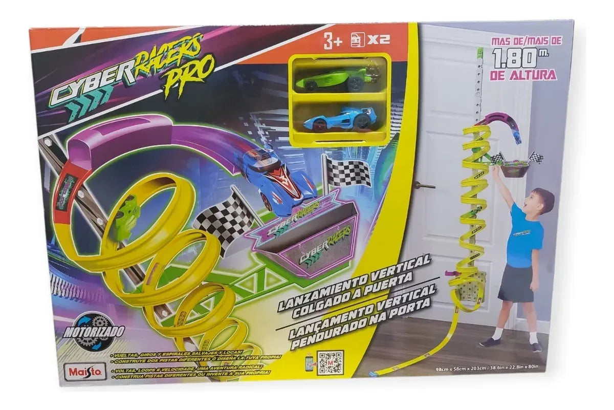Maisto Pistas CYBER RACERS DOOR HOOP TRACK SET (INCL. 2 PC CYBER RACER VEHICLE) 12559