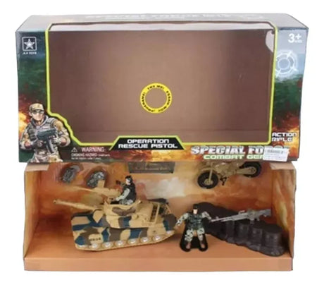 Set Tanque A Friccion Con Sonido Y Luz + Figura 1662258