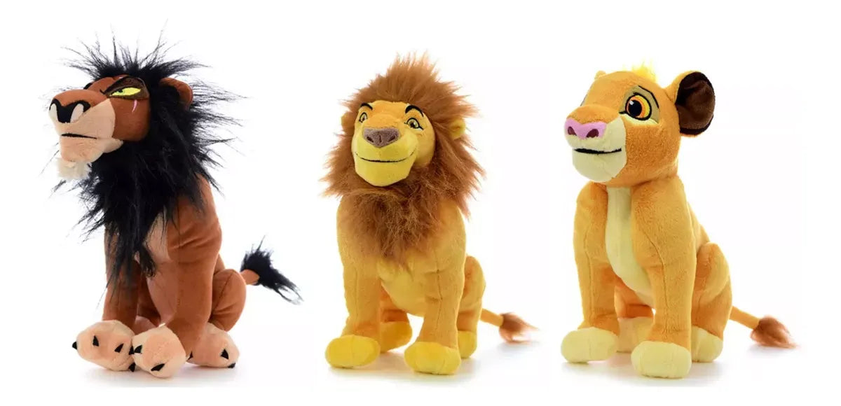 El Rey Leon Combo Peluches Mufasa Simba Scar Phi Phi Toys