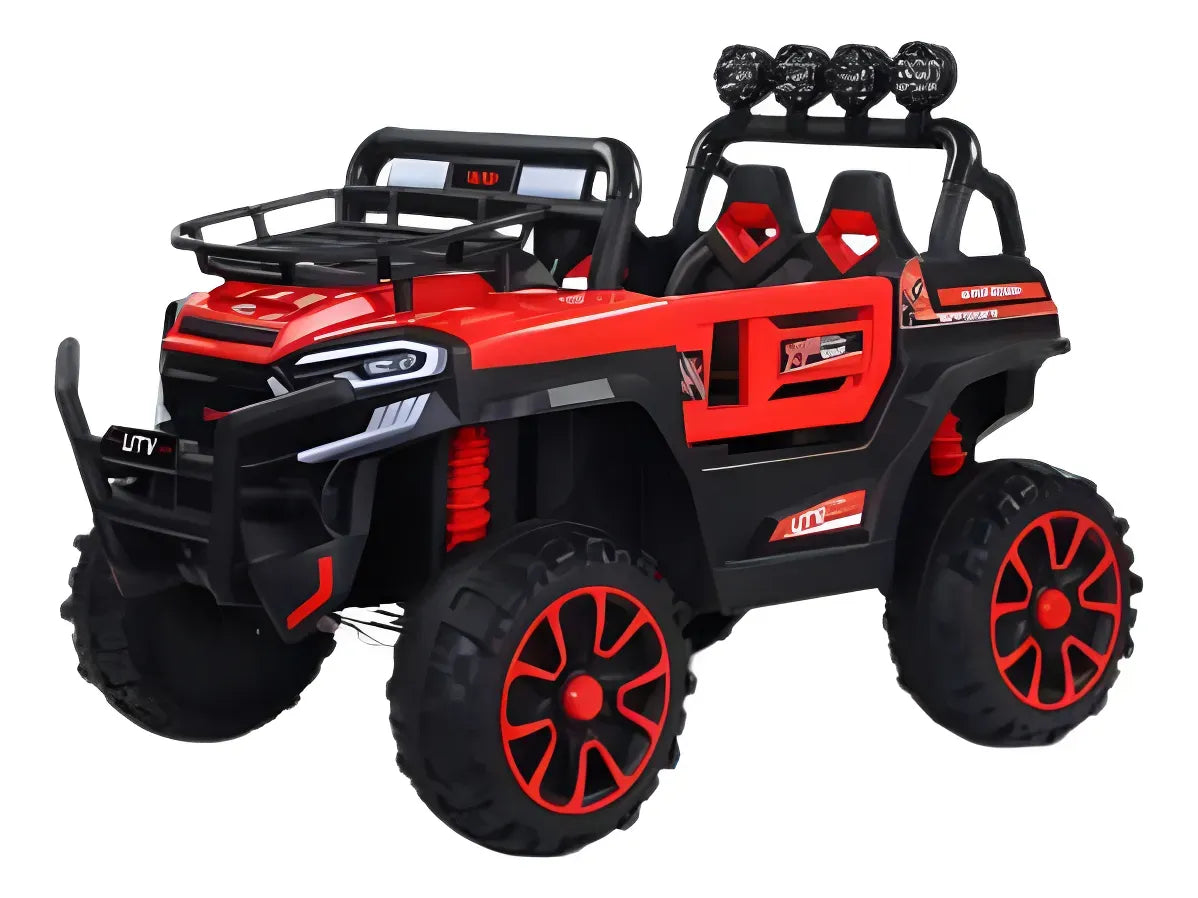 Auto A Bateria Jeep Todo Terreno Roja DLX-6188