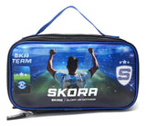 Skora Cartuchera Rectangular Cierres Let S Play Futbol 43146 Azul