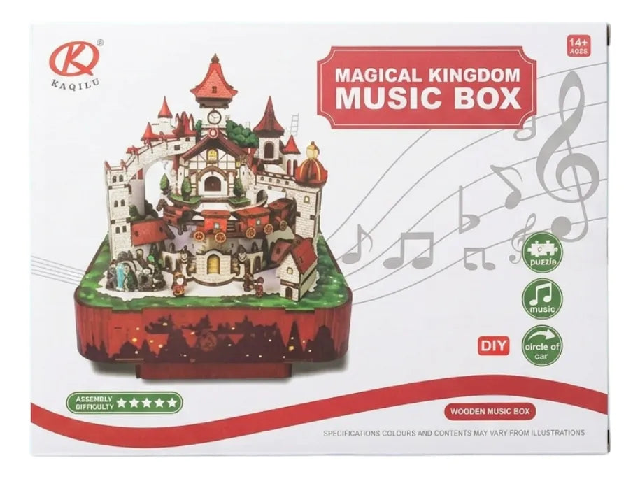 Caja Musical Carrusel Con Luz KL512
