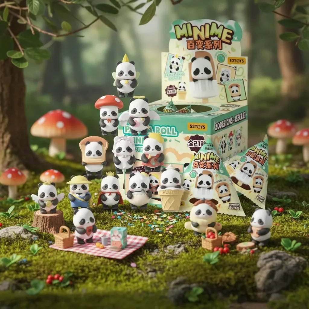 52toys Panda Roll Minime Dress-up Figura Blind Box S78868