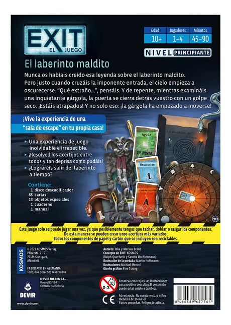 Juego Exit - El Laberinto Maldito 40-4158
