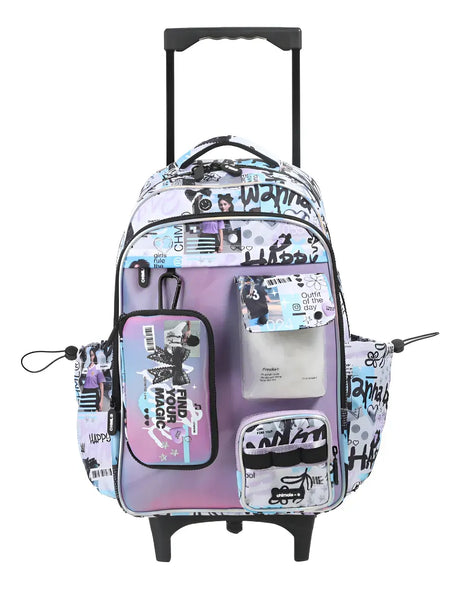 Chimola Mochila Carro 18p Hologram Blockcore Purple TR218
