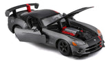 Bburago 1:24 Dodge Viper SRT 10 Rojo/Negro/Gris 18-22114