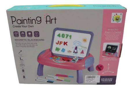 Painting Art Mesa Pizarra Imantada Rosa 1970256