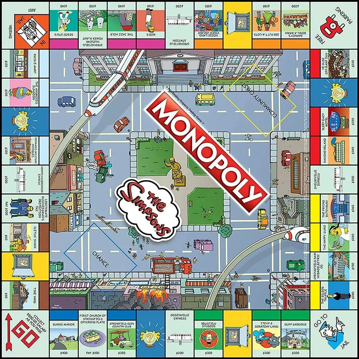 Juego De Mesa Monopoly Los Simpsons 9770 Hasbro