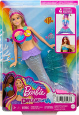 Muñeca Barbie Dreamtopia Twinkle Lights Mermaid Hdj36 Mattel