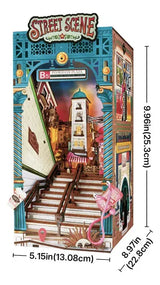 Robotime Rolife Puzzle 3d Escena De Calle Book Nook Tgb13