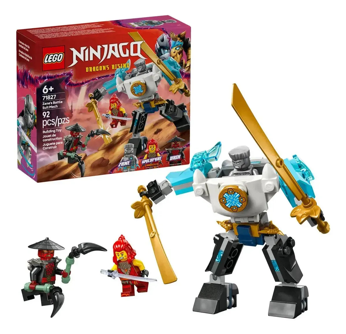 LEGO Ninjago Armadura Robotica de Combate de Zane 71827