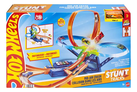 Hot Wheels Pista De Acrobacias Choque en el Aire JFD12