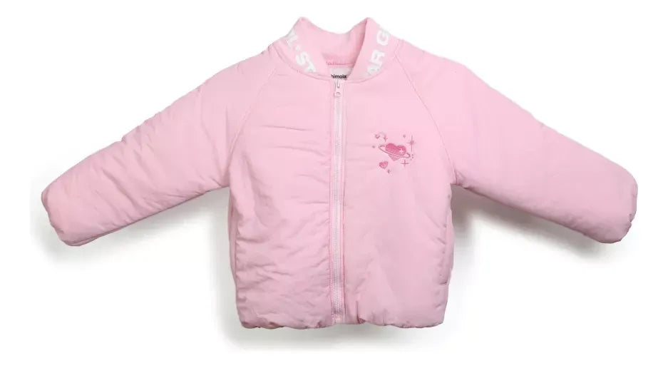 Chimola Campera Bomber Star Talle 4 Pink J05