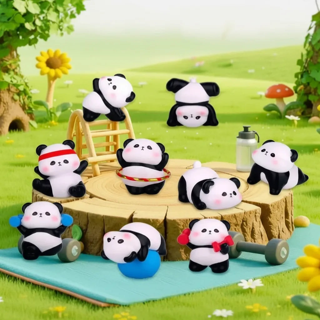 Figura Sorpresa Osito Panda Entrenamiento Fit Kl923