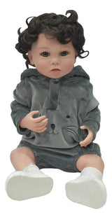 Muñeca Newborn 55 cm con Cabello y Accesorios S43539
