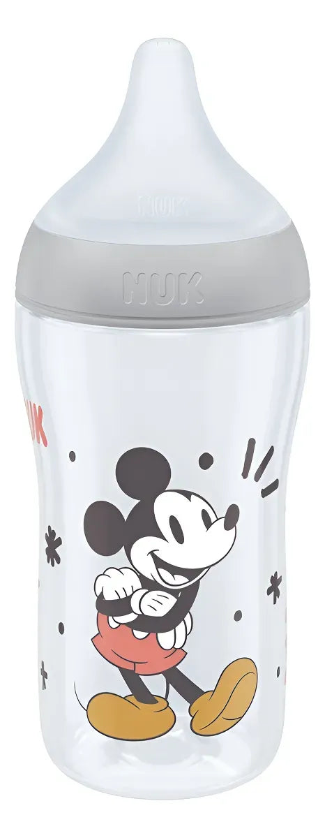 Nuk Mamadera Perfect Match 260 ml Cont de Temp MICKEY MOUSE Gris 10742040