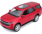 Maisto 1:24 Chevrolet Tahoe 2021 Rojo 31533