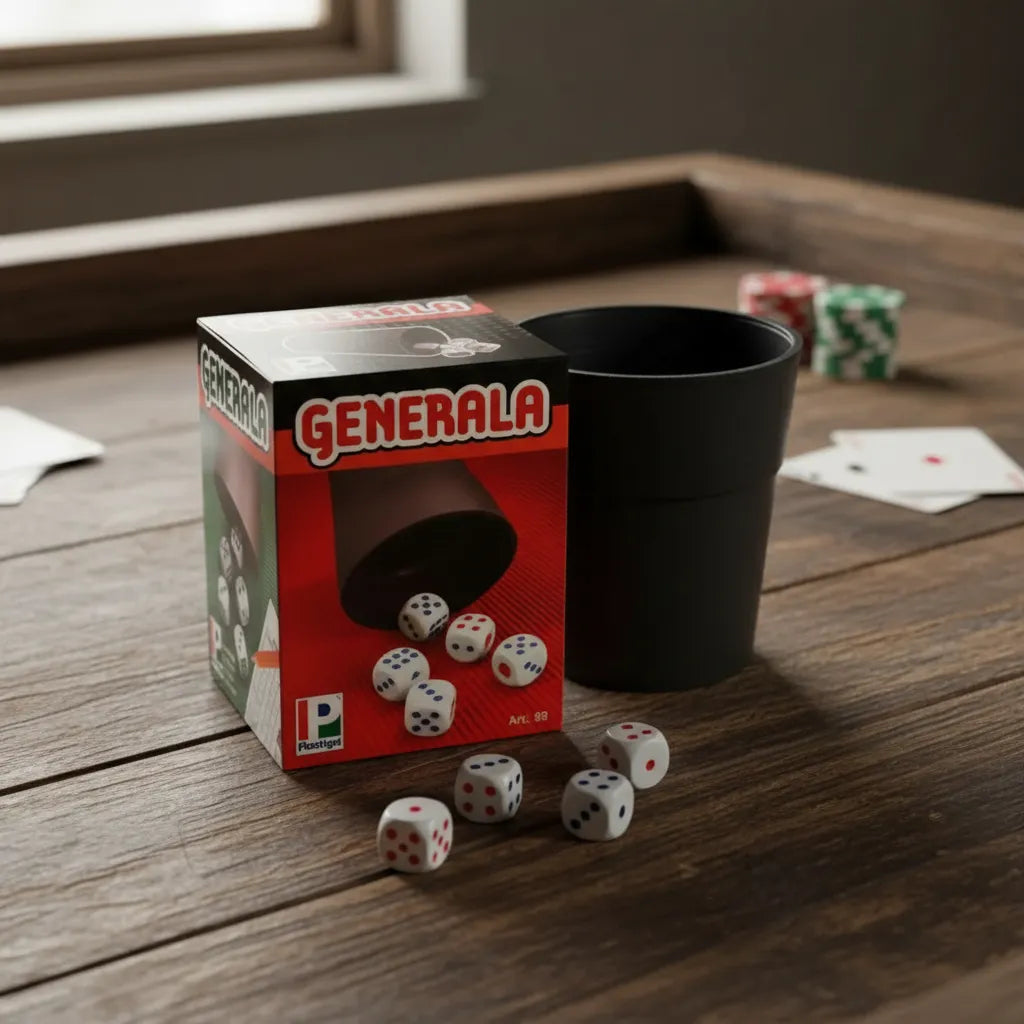 Juego Generala Con Cubilete De Plastico Plastigal 99